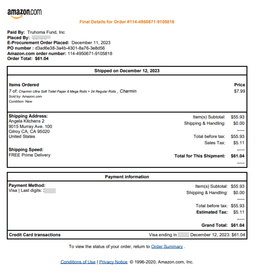 <b>Another project has been funded! </b> With this project, we provided 7 men with customized packages containing essential and other basic needs items of their choice.